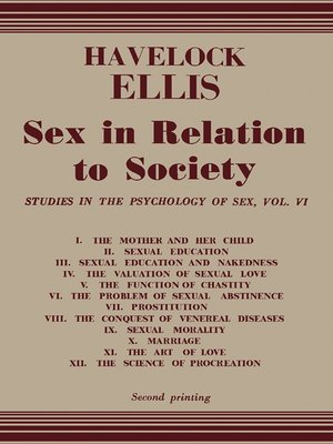 cover image of Studies in The Psychology of Sex, Volume 6
